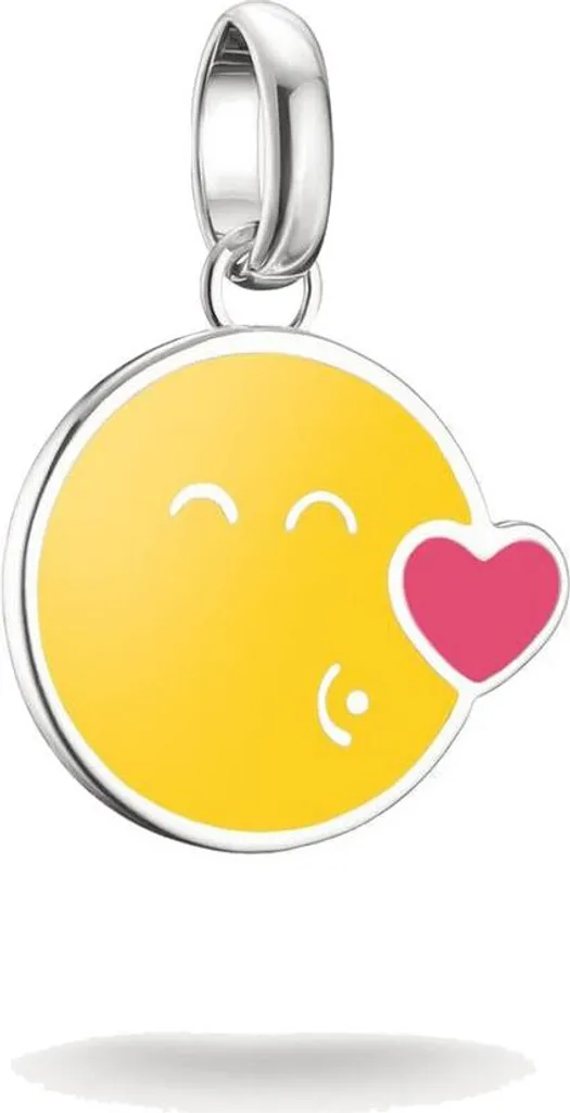 Ciondolo Thomas Sabo Kiss SmileyWorld Argento - Shop Online Italia