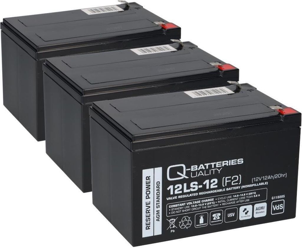 Kompatibler Akku E Roller E Scooter Quad E Bike 36V 3x 12V Produktbild 