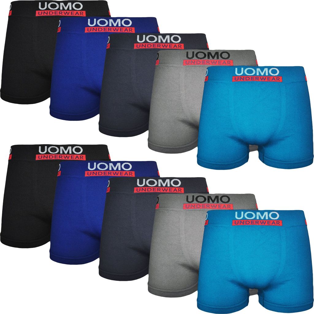 TEXEMP Herren Boxershorts Baumwolle Unterhose 5er - 10er Pack Trunks Boxer Shorts Unterwäsche Underwear | B185 - Bunt - XL/XXL - 10 Stück