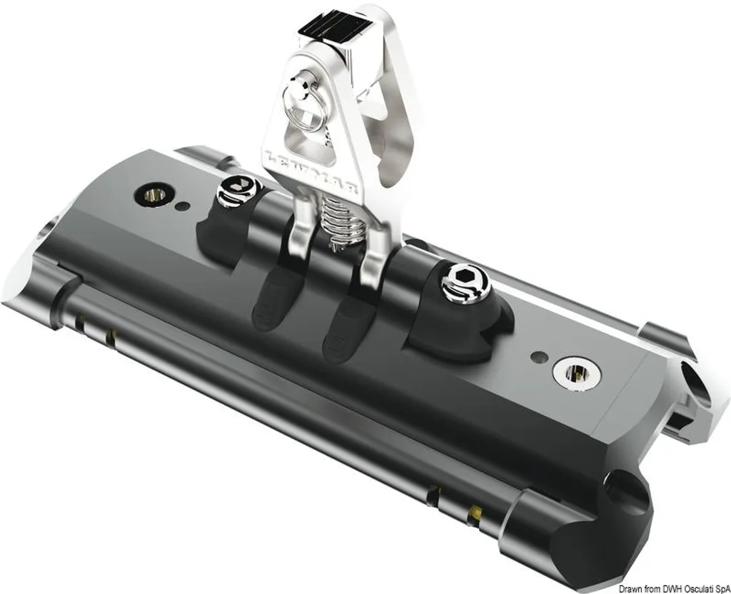 Chariot grand écoute robuste taille 1 en aluminium avec support fixe