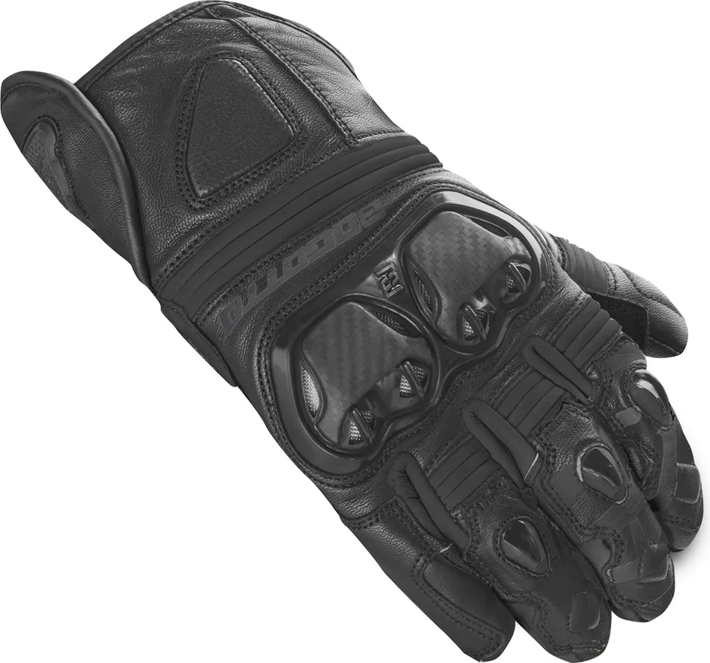 Gants de moto en cuir noir Bogotto Grand Champ pour le touring
