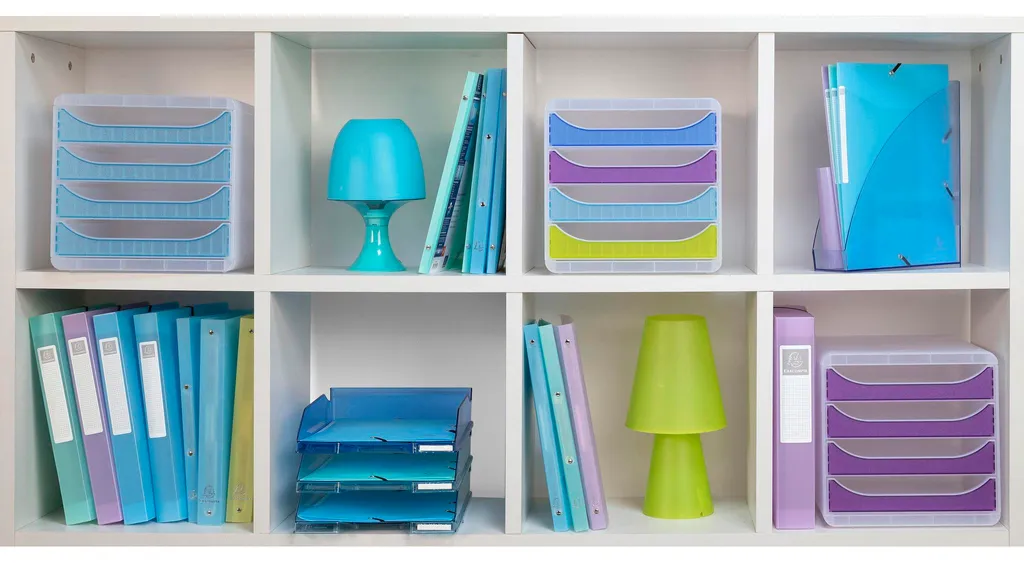 Organiseur de bureau A4 Linicolor bleu royal pour trier vos documents - 6u - 6