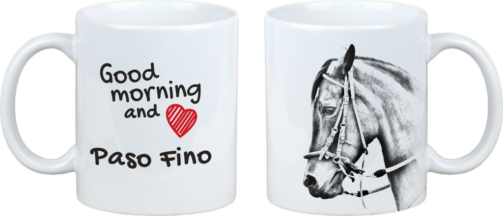 Paso Fino - Tasse mit Hund, personalisierte Tasse mit Druck, klassisches Geschenk für jeden von der Marke Art-Dog.