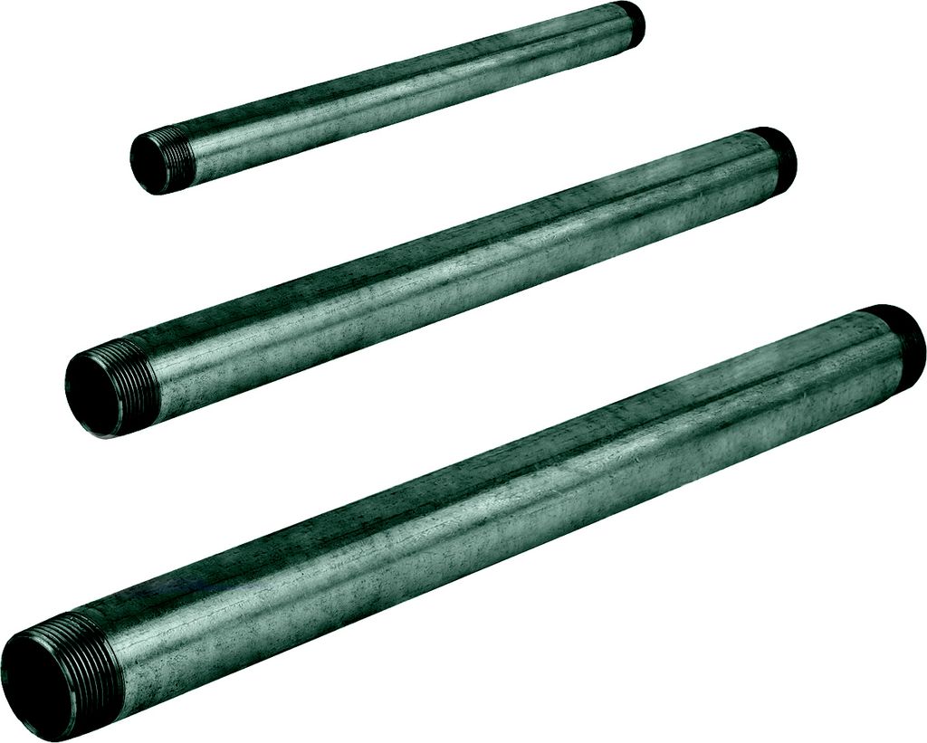 Rohrdoppelnippel 2 Zoll DN50 40-1000 mm schwarz