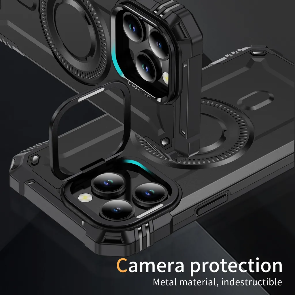 FNDMIL Custodia Per IPhone 14 Pro Max Con Supporto Magnetico E Protezione Militare – Verde Oliva