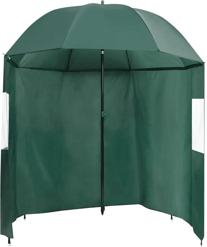 Parasol de plage inclinable vert grand format pour jardin et balcon