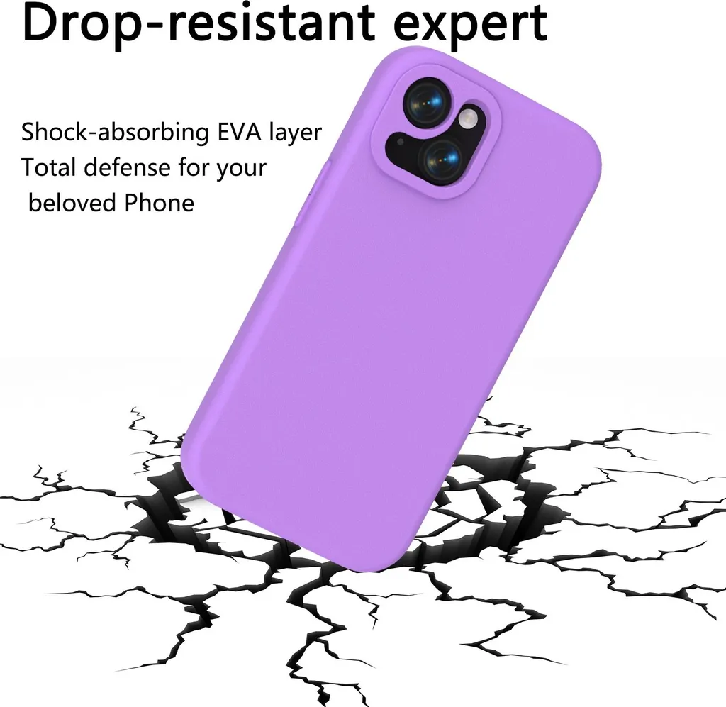 Yoedge 2 Custodie In Silicone Per IPhone XR (6,1″) – Viola E Rosa Con Motivo Dinosauro – Morbide, Sottili E Antiurto