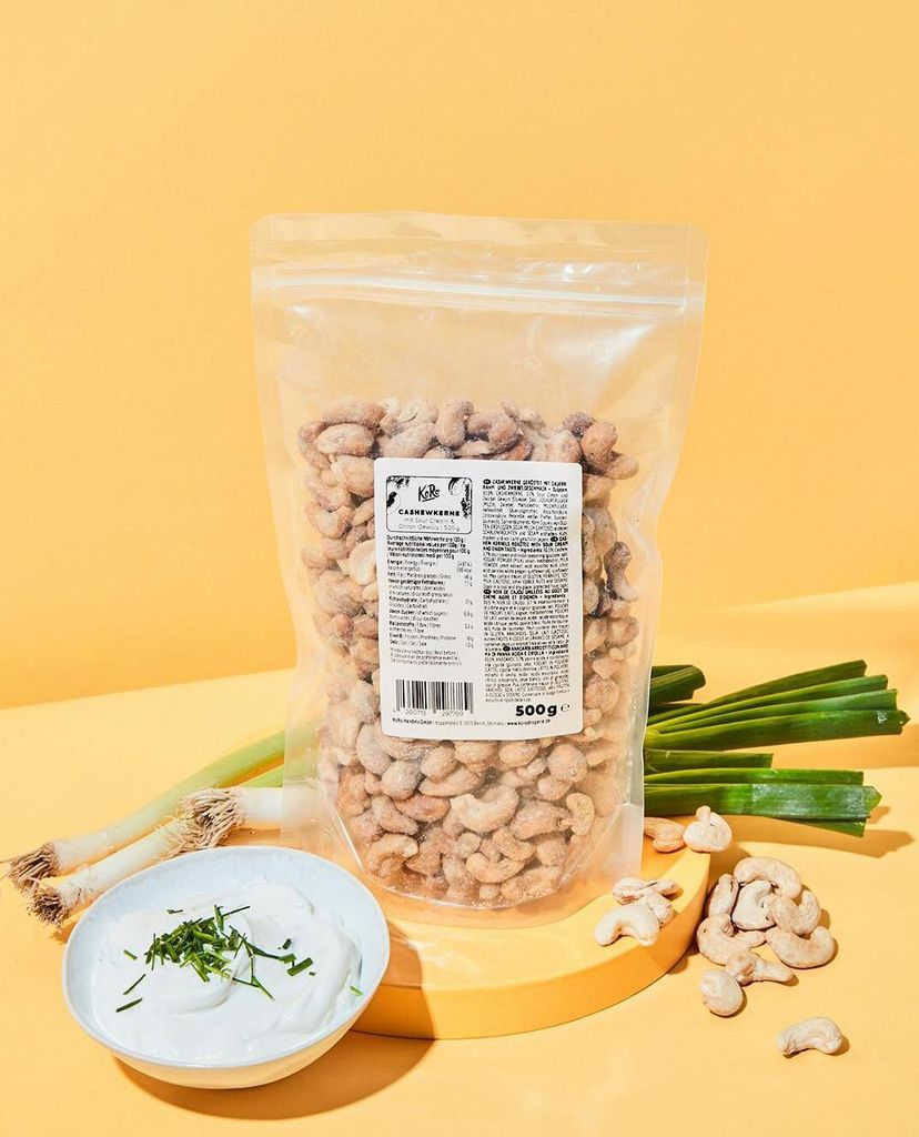 KoRo I Cashewkerne mit Sour Cream and Onion Gewürz 500 g