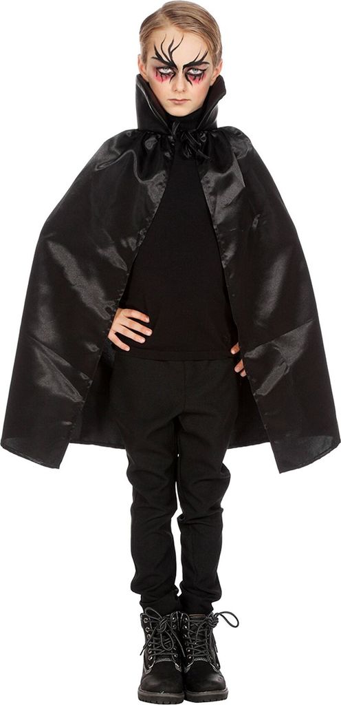 Schwarzes Vampircape - Halloween Kostüm Kinder