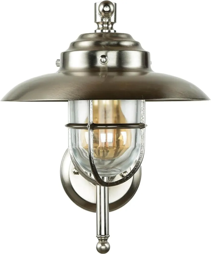 Applique Kava étanche IP43 laiton brossé, robuste et anticorrosion