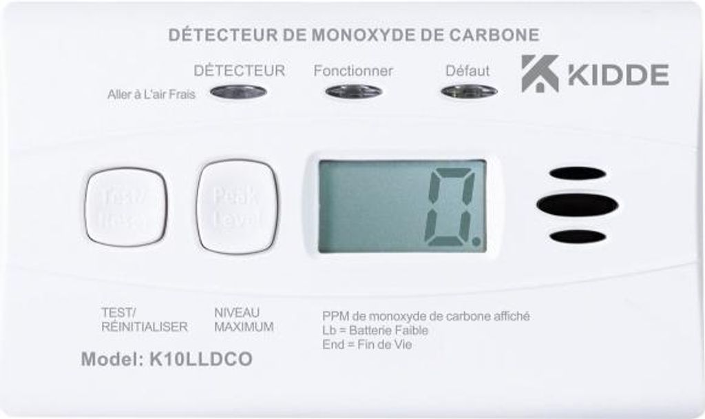 Detecteur de monoxyde de carbone KIDDE 10lldco-k797, 10 ans Image du produit 