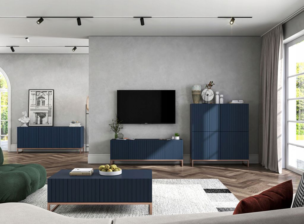 Komoda TAL 4D 112 granatowa mat Zdjęcie produktu 9