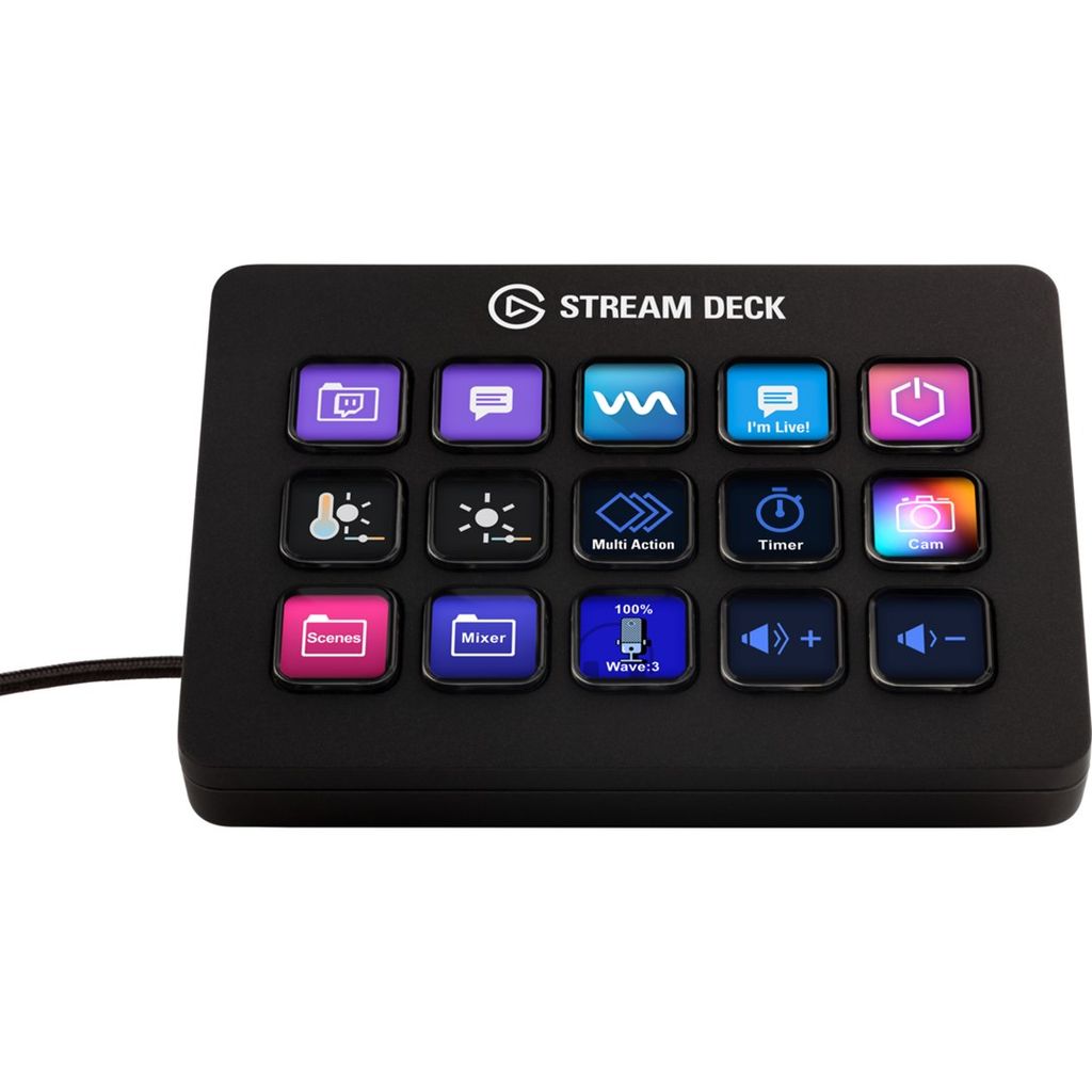 Elgato Stream Deck MK.2  ブラック 15ボタン Elgato Stream Deck Mk.2 Czarny 15 Przycisków, 10Gba9901