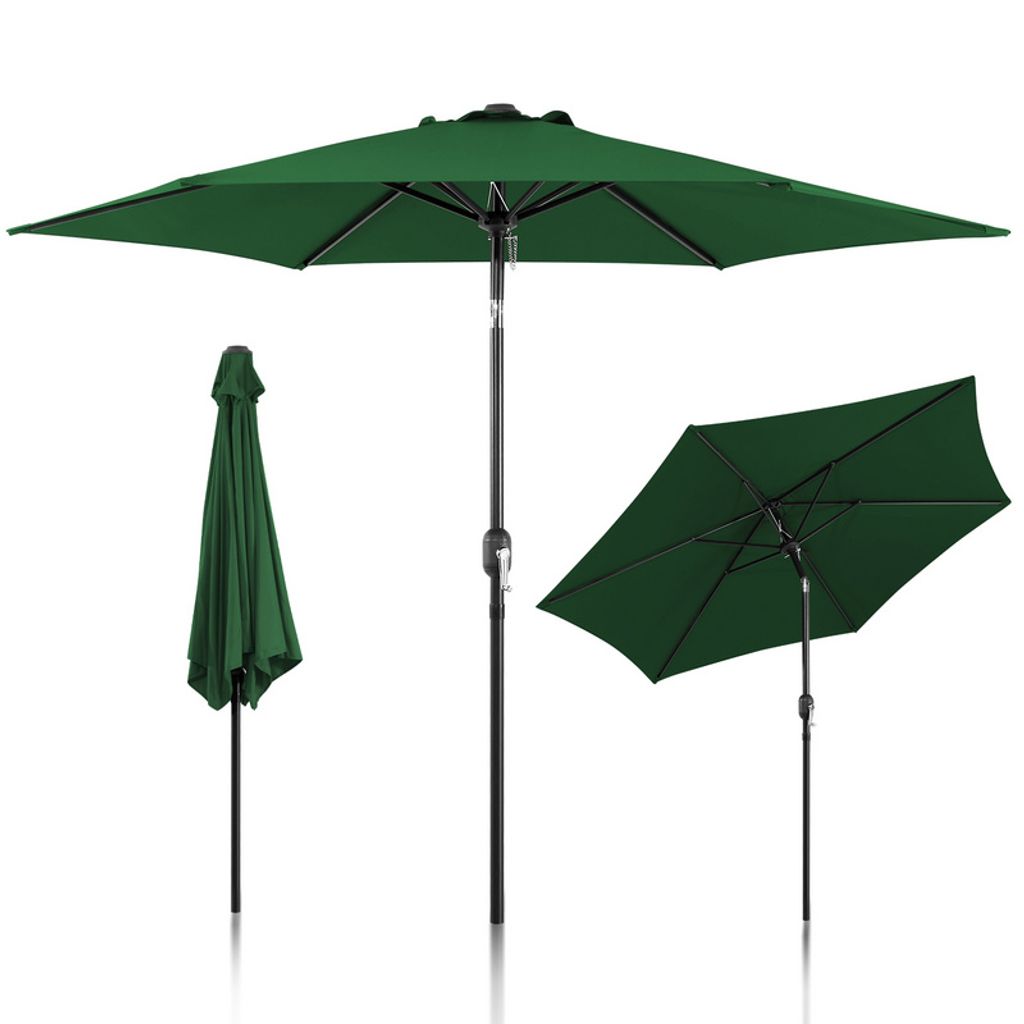 Fiqops 2.7m Sonnenschirm Gartenschirm Wasserabweisend Produktbild 