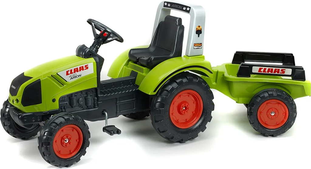 Tracteur à pédales Falk 1040AB vert avec remorque pour enfant dès 2 ans
