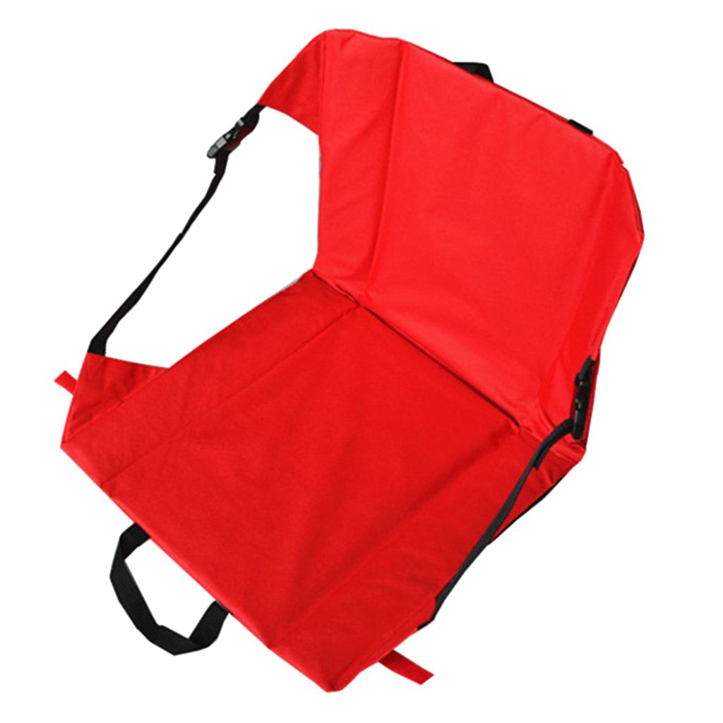 Tragbarer, faltbarer Outdoor-Camping-Sitzmatten-Kissen, wasserdichter Stuhl mit Rückenlehne, Blau