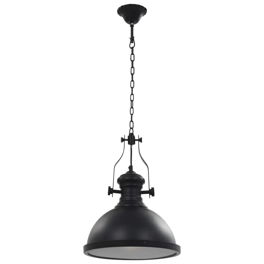 Lampadario Rotondo Nero E27 vidaXL - Atmosfera Casa Accogliente