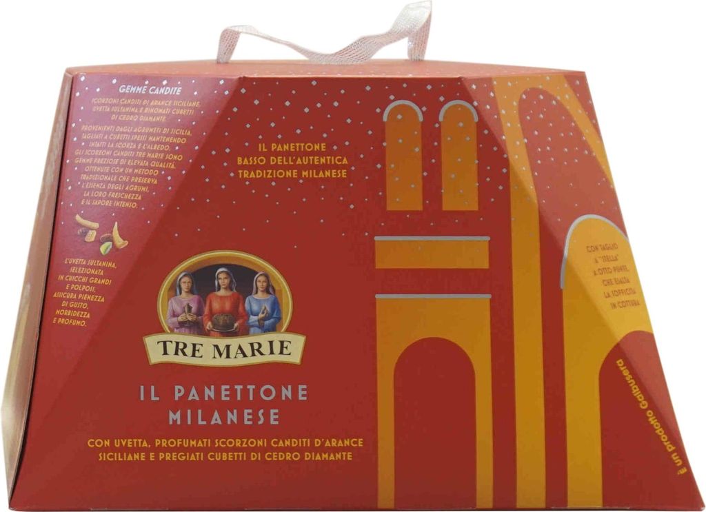 Panettone Milanese Tradizionale Tre Marie Gr 1030 Produktbild 