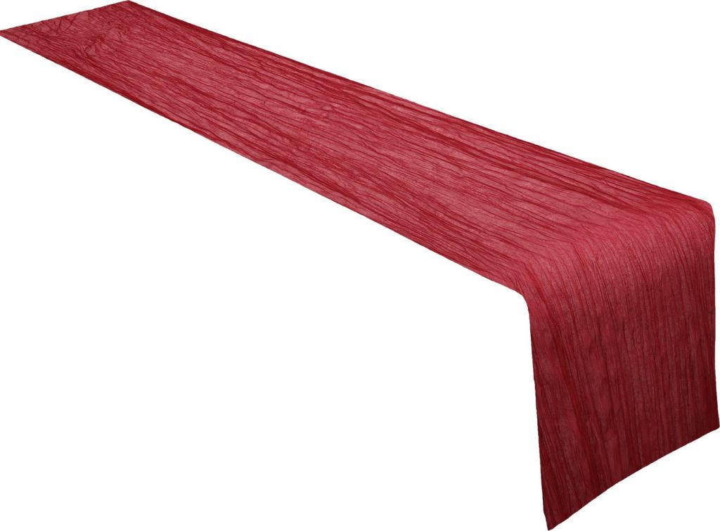 Tischläufer, Polyester Moderner Tischläufer, Waschbarer Tischläufer, Tischdecke für Hochzeit Geburtstagsfeier Tischdekoration, 300x90cm, Rot