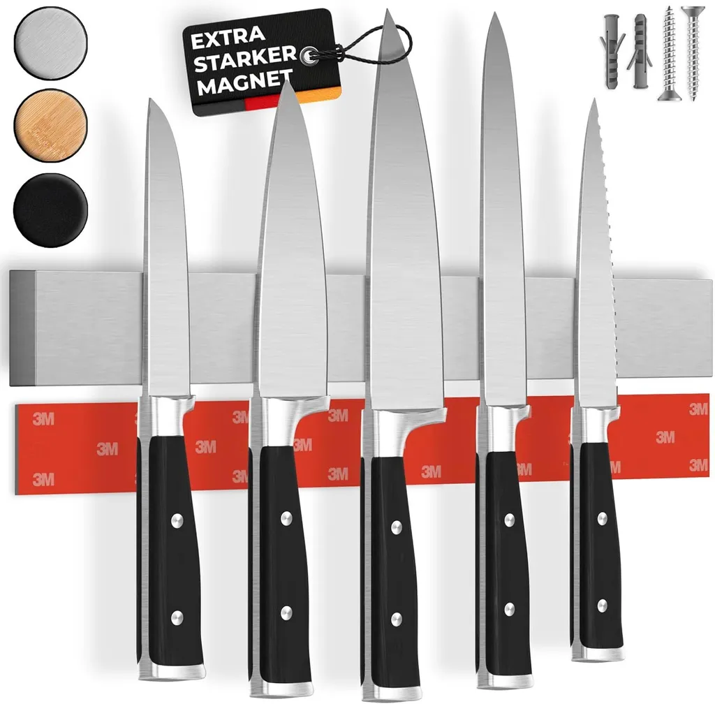 CUCINO Striscia Magnetica Coltelli 40cm Autoadesiva 3M Calamita Forte
