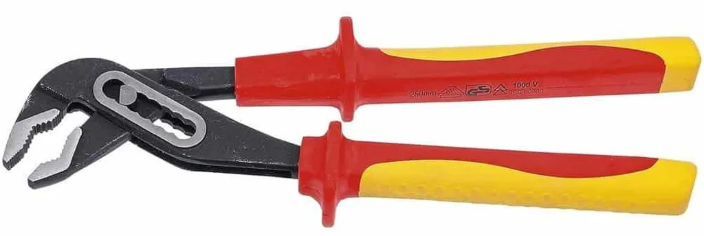 Pince Multiprise VDE 250 mm D-Work en Acier Chrome Vanadium Isolée 1000V