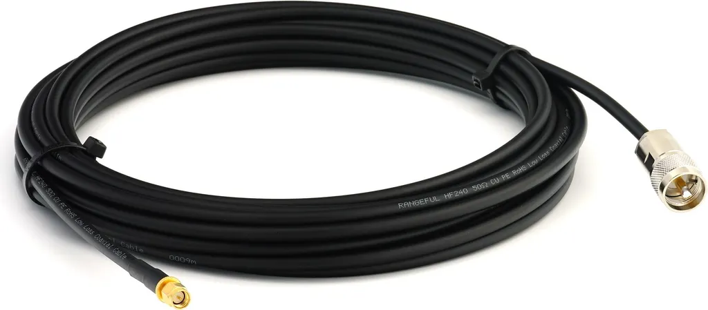 cavo coassiale UHF da PL259 a connettore SMA da 7 m - Cavo di prolunga a bassa perdita resistente alle intemperie HF-240 (equivalente a LMR 240) - Cavo d'antenna PL per antenne radio CB radio HAM radio SWR radioamatoriali - 3
