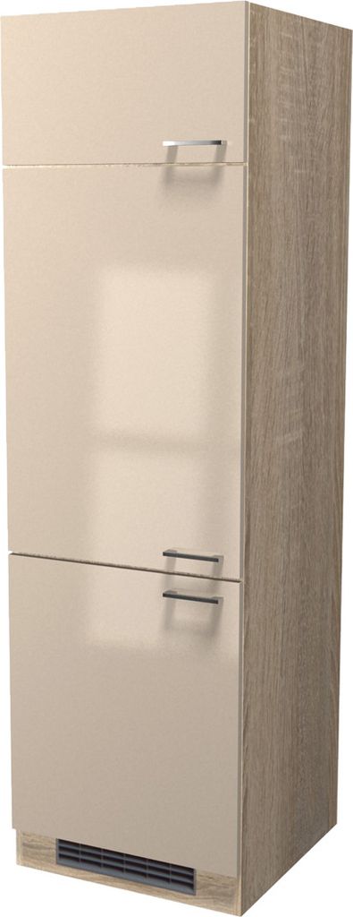 Geräteschrank für Kühlschrank - 60 cm breit - Kaschmir Glanz Sonoma Eiche – Neapel