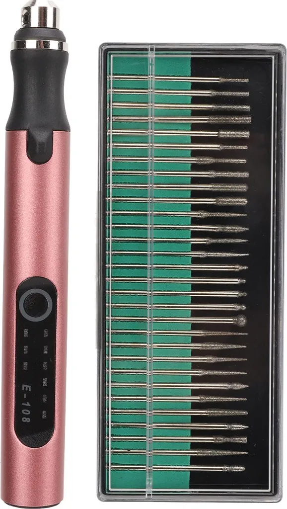 Stylo graveur électrique USB rechargeable or rose - Outil de précision - 2