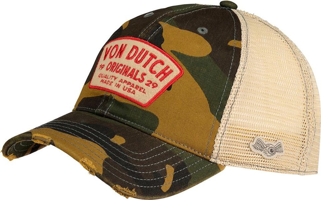 Von Dutch Mac 10 Trucker-kappe Beige  Mann Beige One Size Produktbild 