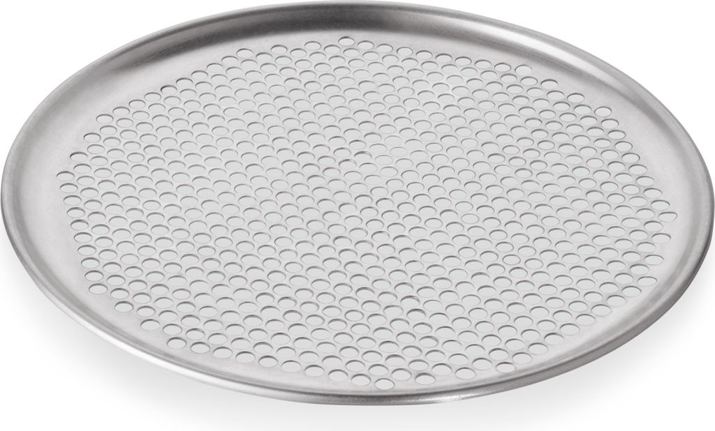 Okrúhly perforovaný podnos na pizzu Ø 28 cm hliník Obrázok produktu 