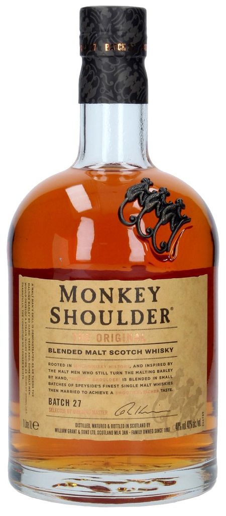 Monkey Shoulder Batch 27 - 1,0 Liter Flasche - Blended Malt Produktbild 