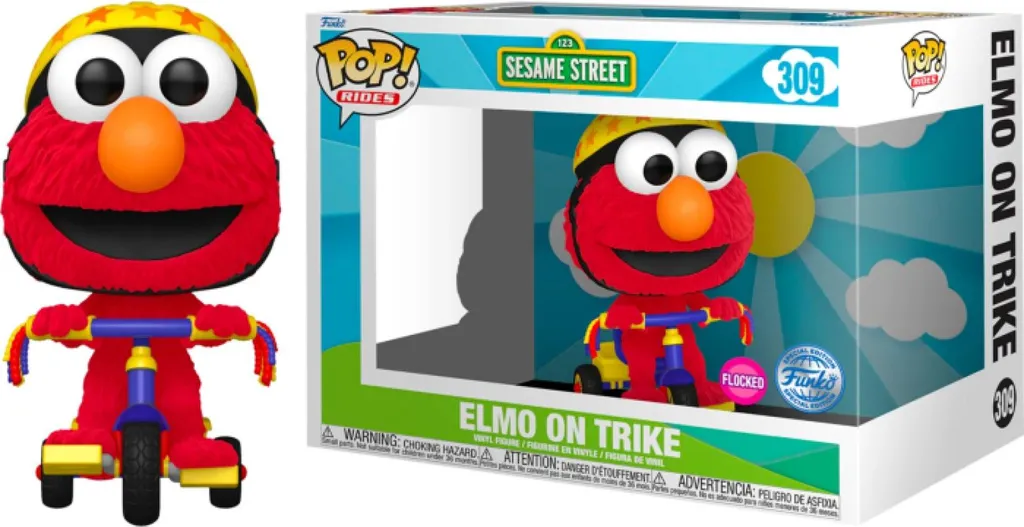 Elmo sur son Vélo Funko Pop Sesame Street - Figurine Vinyle Limitée 10cm