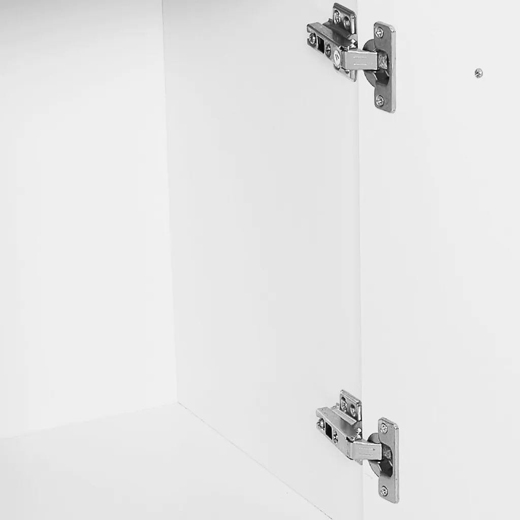 Commode de cuisine compacte pour micro-ondes et vaisselle blanche - 9