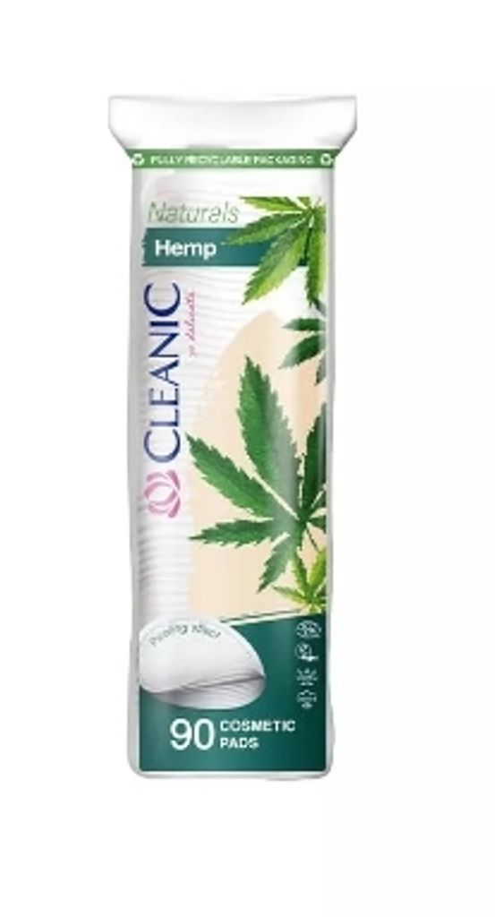 Cleanic Naturals Hanf Kosmetikpads, 90 Stk. - Sanfte Pflege für Ihre Haut