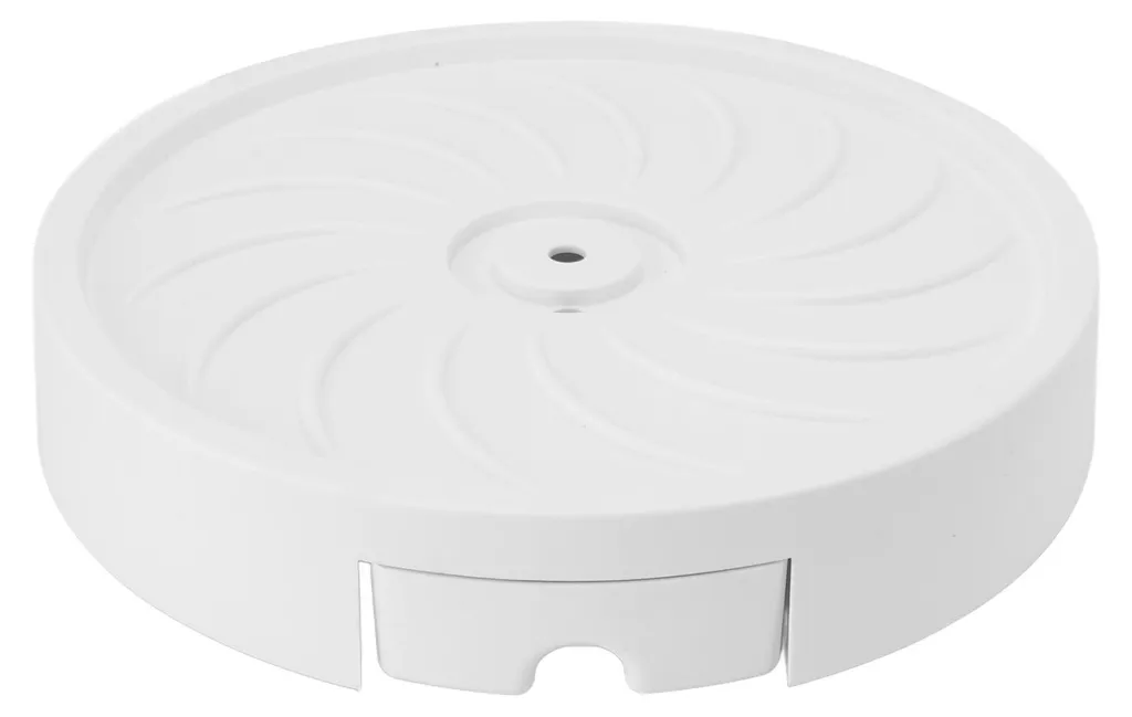Bac à plantes mobile en plastique blanc avec 4 roues multidirection
