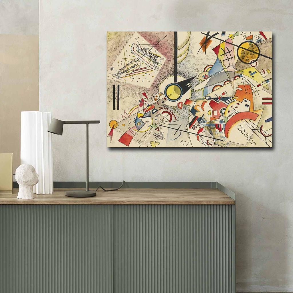 Wallity, 70100FAMOUSART- CVT1545, Bunt, Leinwandbilder, 70 x 100 cm, 100% Wildleder -Leinwand