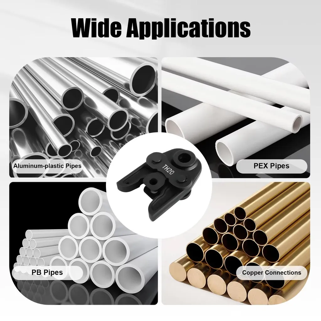Pince à sertir compacte noire pour embouts de câbles électriques - 5