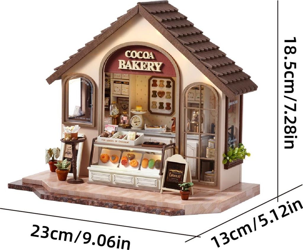 3D-Puzzle Miniaturhaus Modellbausatz Backhaus