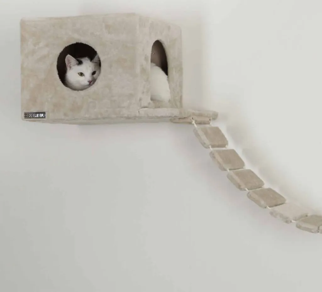 Parcours mural pour chat Kerbl Mount Everest - Arbre à chat mural bois - 6