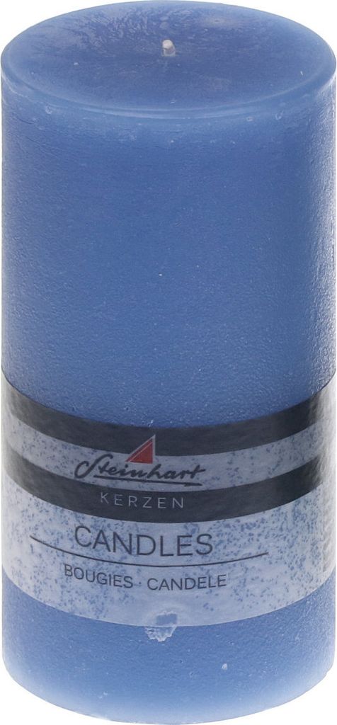 Stumpenkerze "Raureif" Jeans 150/78 mm Steinhart Kerzen in RAL-Kerzen Güte Qualität
