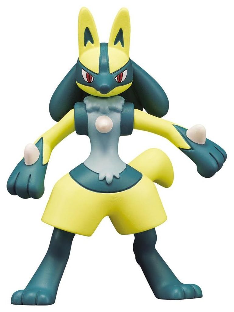Takara TOMY Mega-Lucario mit Aura-Stacheln | PoKéMoN Sammelfigur | 5 cm