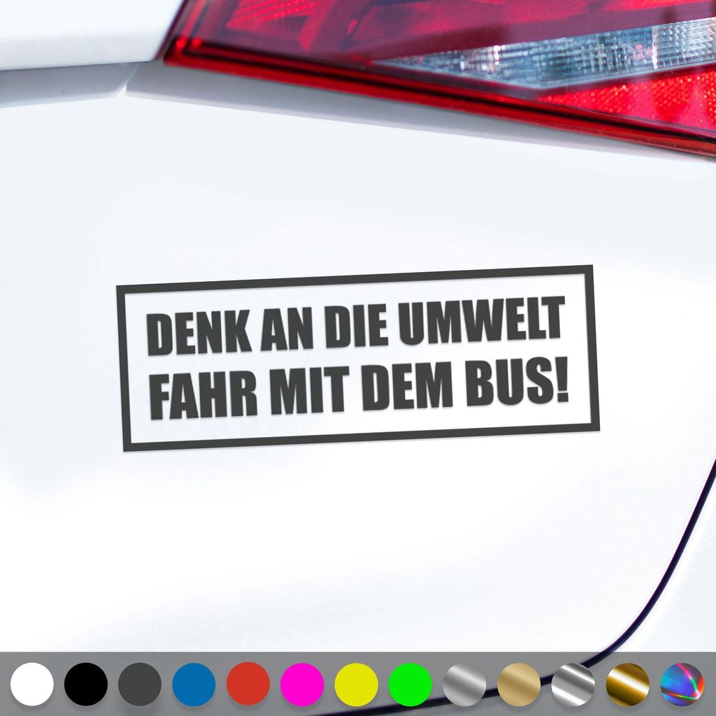 PantherPixel Fahr Mit Dem Bus Aufkleber Reisen Denk An Die Produktbild 