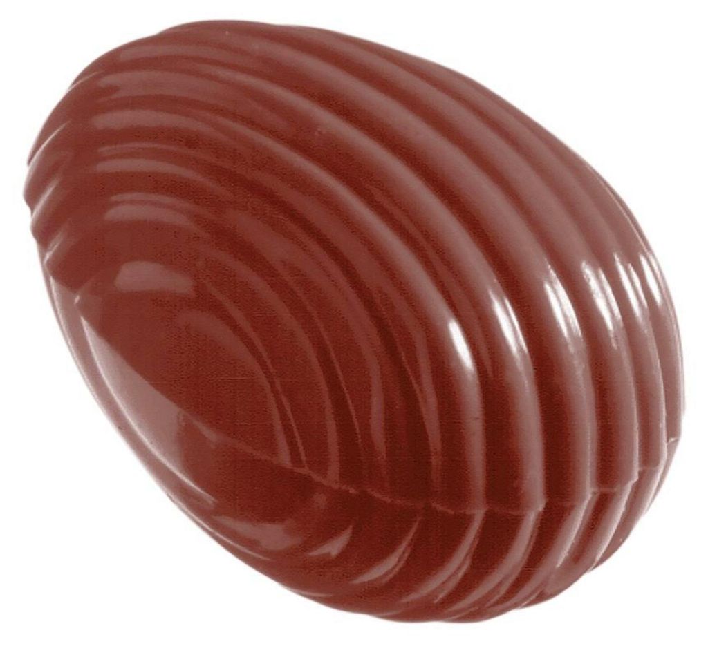 Schokoladen Form - Ei m. Rillen 32mm, Doppelform