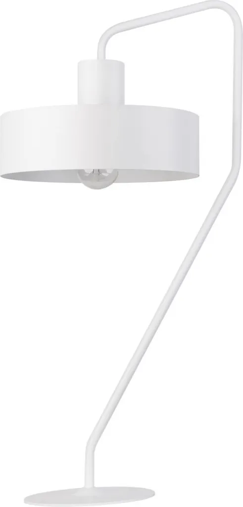 Lampe de bureau industrielle blanche 61 cm Jumbo idéale pour lire