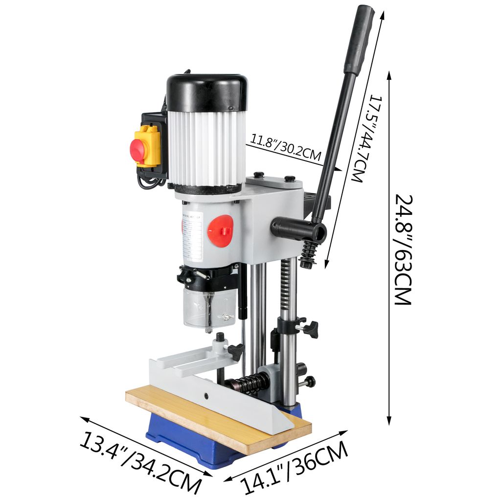 VEVOR Hohl Stemmmaschine Hohlmeißel Mortiser MS36127A3 für Produktbild 8