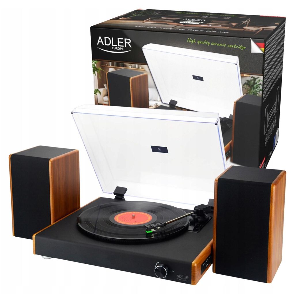 Gramofon Odtwarzacz płyt winylowych Bleutooth USB 3 Zdjęcie produktu 