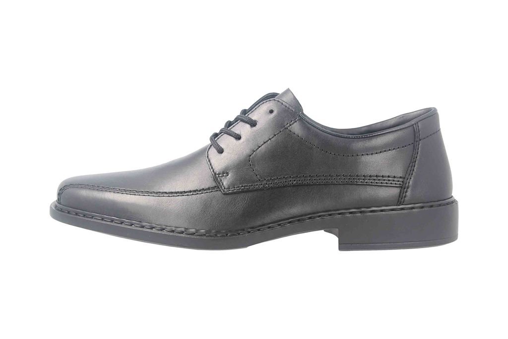 Rieker Herren Echtleder Halbschuh Schnürer schwarz, Produktbild 