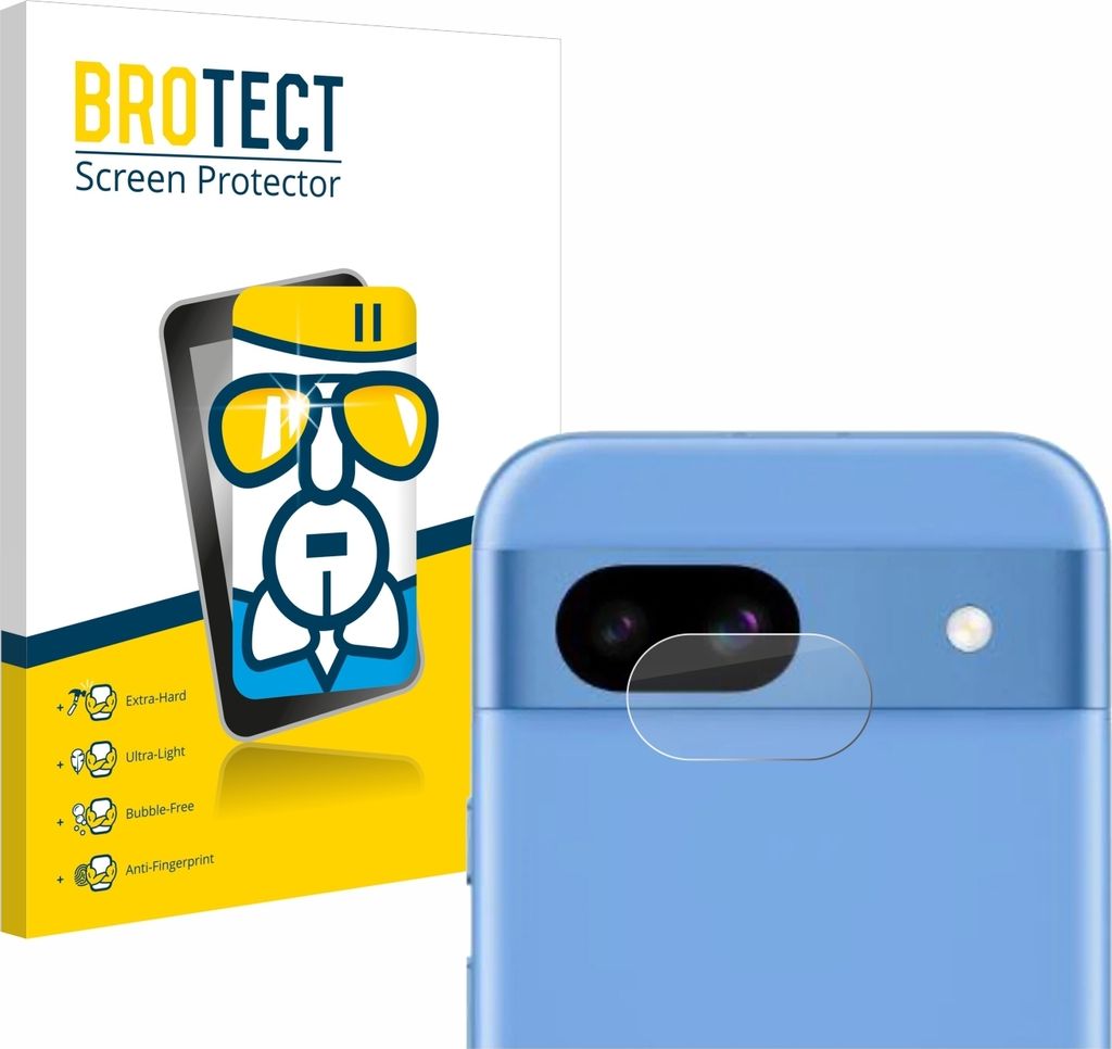 BROTECT Schutzglas für Google Pixel 8a (NUR Kameraschutz) Schutzfolie Panzer Folie Glas Display Schutz klar