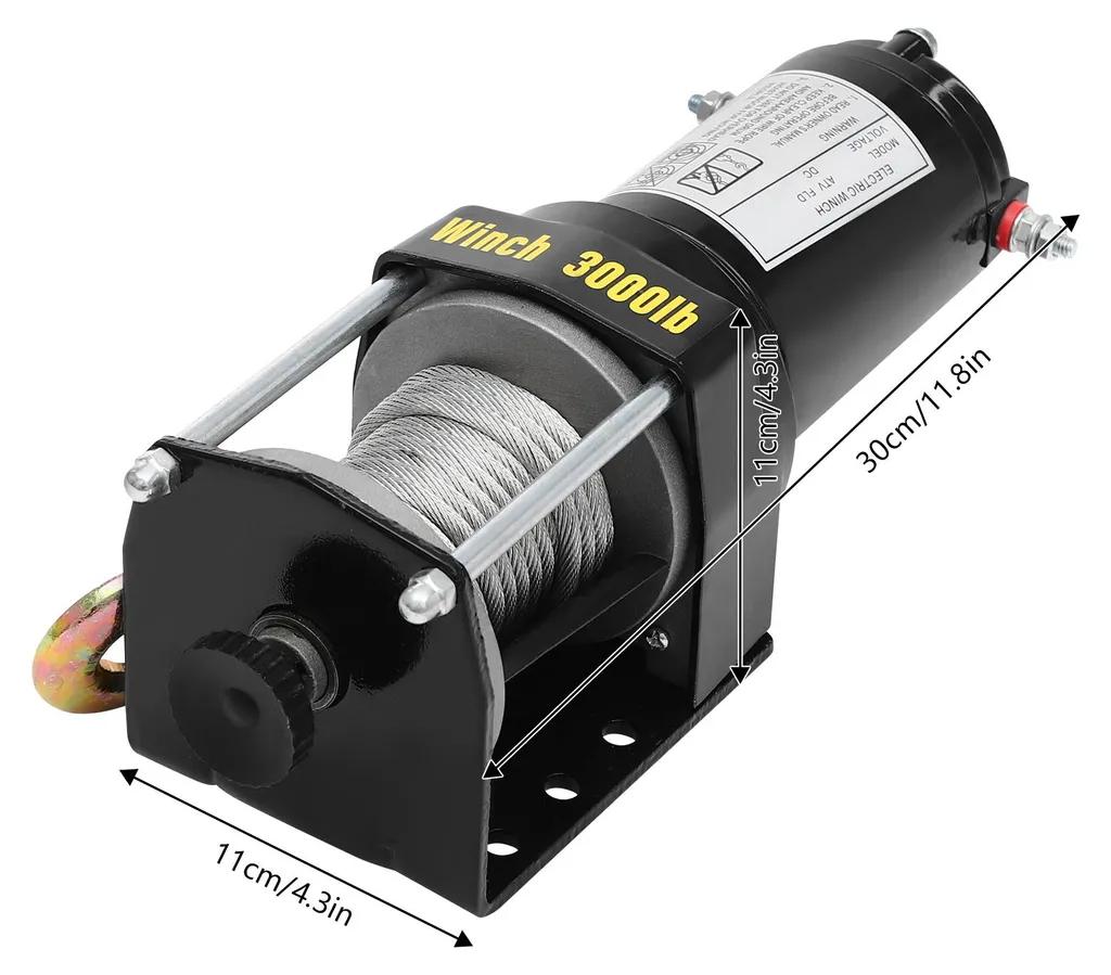 Treuil électrique 1360 kg idéal pour quad, petit bateau et dépannage