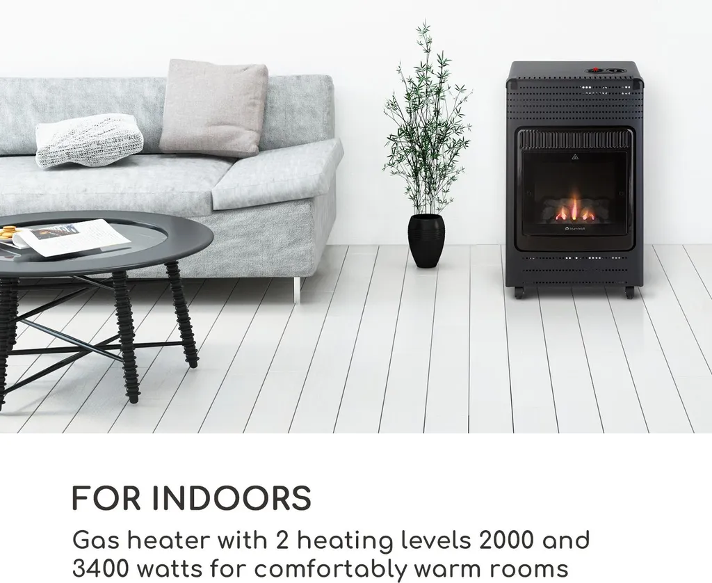 Radiateur Gaz de Salon Andora Flame 3,4 kW pour Chauffer 40m2 Rapidement - 2